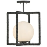 Keona Medium Convertible Semi-Flush Mount Painted Black Oxide By Hinkley - Side View3