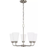 Kerrville Chandelier — 20.38 Inch, Brushed Nickel
