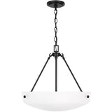 Kerrville Three Light Pendant Midnight Black By Generation Lighting 