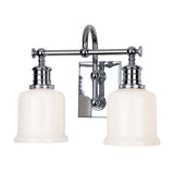 Keswick Bath and Vanity Light - 2-Light - Polished Chrome by Hudson Valley