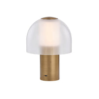 Kettletown Rechargeable Table Lamp - Patina Brass by Hudson Valley