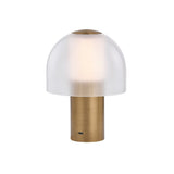 Kettletown Rechargeable Table Lamp - Patina Brass by Hudson Valley