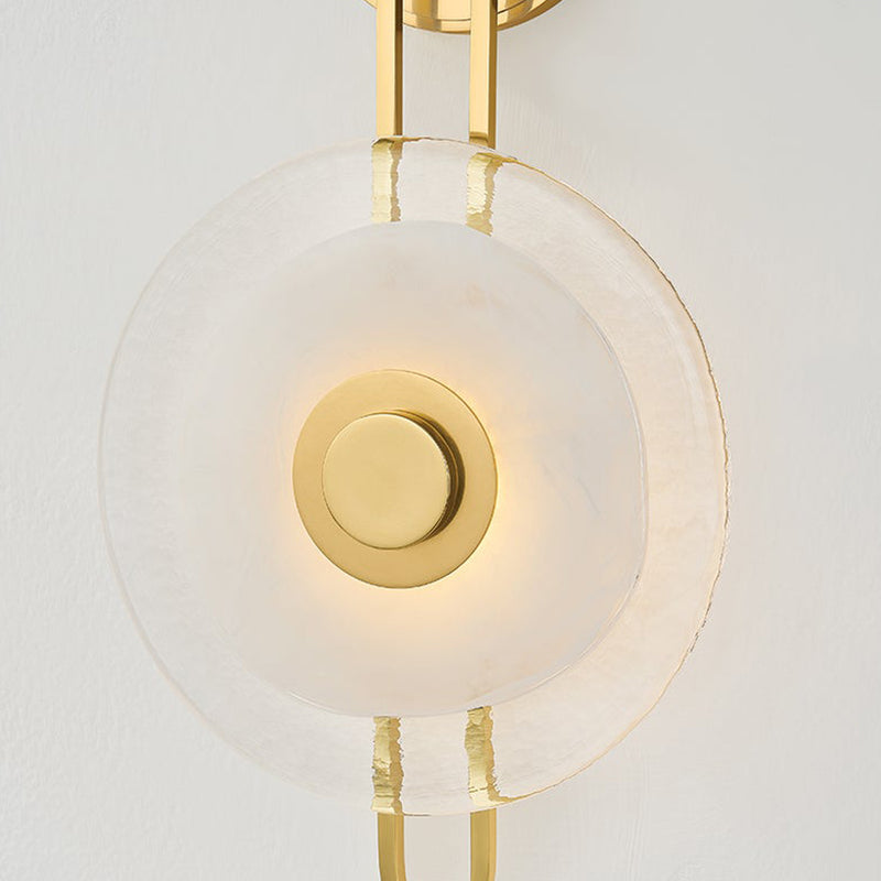 Keuka Park Wall Sconce Aged Brass By Hudson Valley - Detailed View
