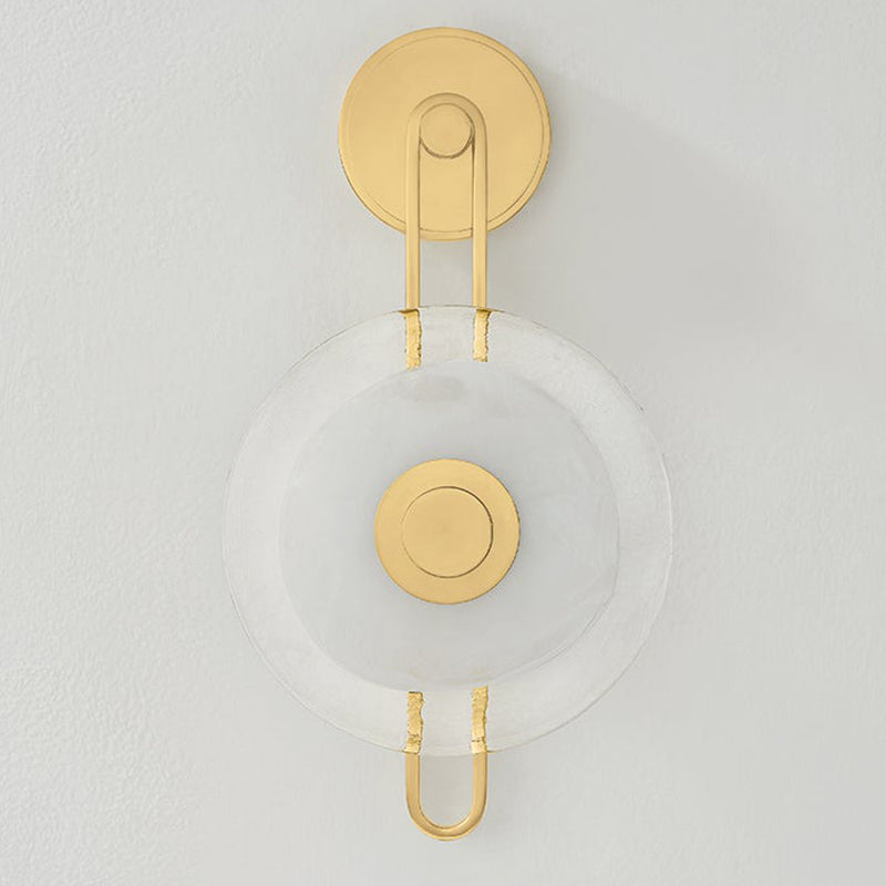 Keuka Park Wall Sconce Aged Brass By Hudson Valley - Front View