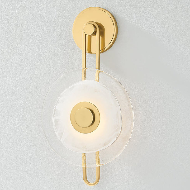 Keuka Park Wall Sconce Aged Brass By Hudson Valley - Side View