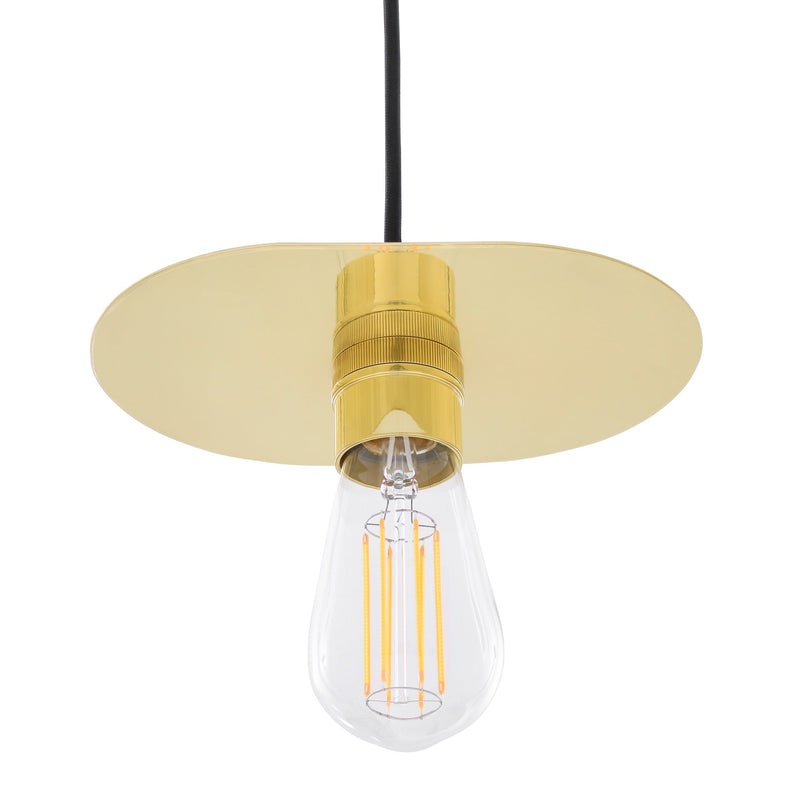 Kigoma Pendant Light - Polished Brass / Black Cable