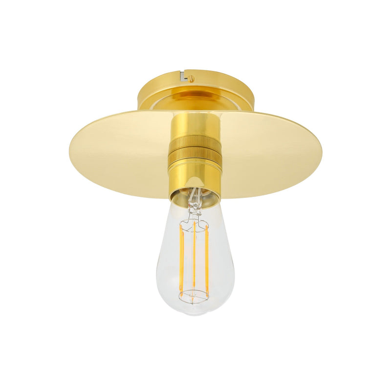 Kigoma Semi Flush Fitting - Polished Brass