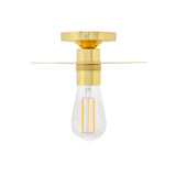 Kigoma Semi Flush Fitting - Polished Brass