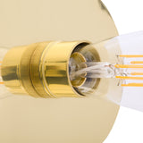 Kigoma Semi Flush Fitting - Polished Brass