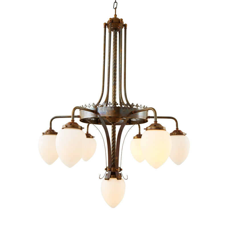 Killarney Chandelier - Antique Brass