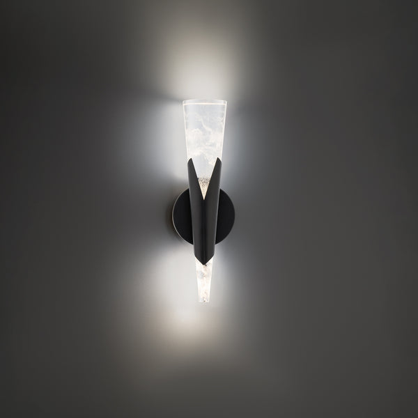 Kilt Wall Sconce Black By Modern Forms