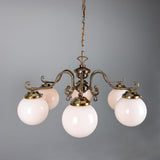 Kilturk 6 Arm Chandelier Antique Brass