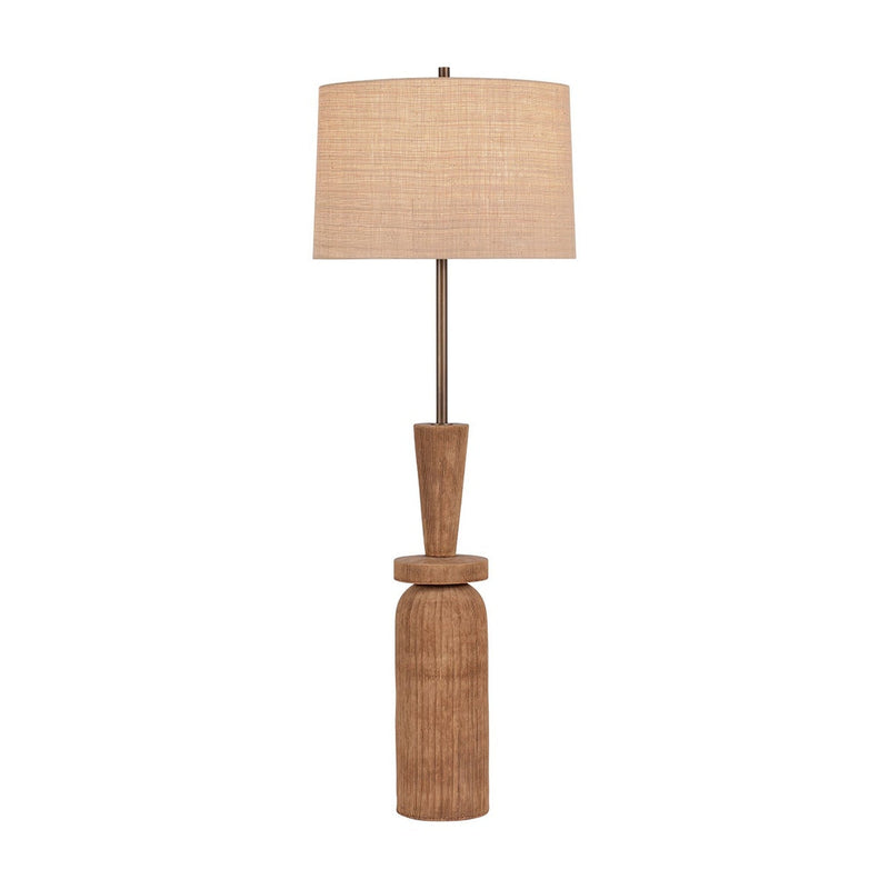 Kinloch Floor Lamp - Bronze Leaf with Ceramic Ash Brown by Hudson Valley