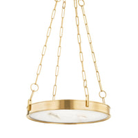 Kirby Chandelier - 20 Inch - Aged Brass by Hudson Valley