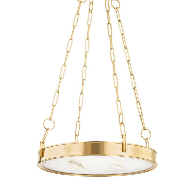Kirby Chandelier - 20 Inch - Aged Brass by Hudson Valley
