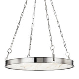 Kirby Chandelier - 30 Inch - Polished Nickel by Hudson Valley