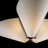 Kirigami Pendant 3 Light detail in Dark Smoke, by Hubbardton Forge