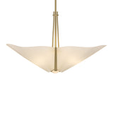 Kirigami Pendant 3 Light in Modern Brass by Hubbardton Forge