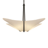 Kirigami Pendant 4 Light in Natural Iron by Hubbardton Forge