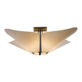 Kirigami Semi-Flush Mount, shown in Dark Smoke, by Hubbardton Forge