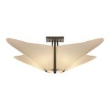 Kirigami Semi-Flush Mount in Dark Smoke by Hubbardton Forge