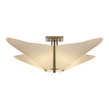 Kirigami Semi-Flush Mount in Soft Gold by Hubbardton Forge