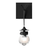 Kiwi Wall Sconce, shown in Black, by Hubbardton Forge