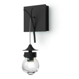 Kiwi Wall Sconce, shown in Black, by Hubbardton Forge