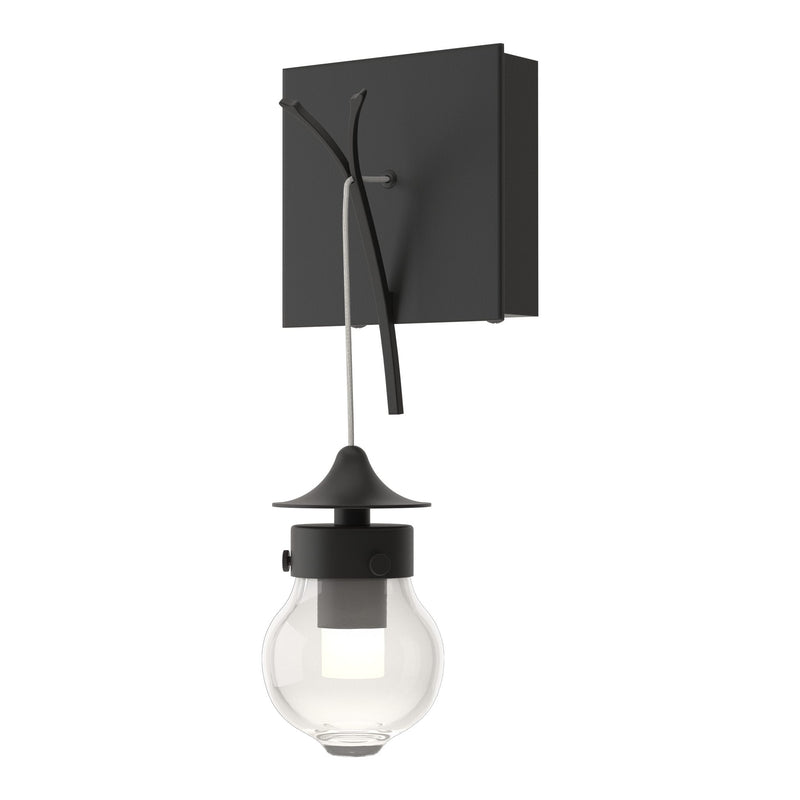Kiwi Wall Sconce in Black by Hubbardton Forge