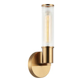 Klarice Wall Sconce 1 Light Aged Gold Brass