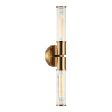 Klarice Wall Sconce 2 Light Aged Gold Brass