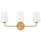 Kline Vanity Light 3 Light Heritage Brass  By Lark Living 