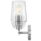 Kline Vanity Light 4 Light Chrome Clear By Lark Living - Side View3