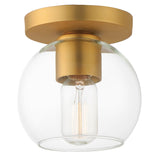 Knox Flush Mount Natural Aged Brass By. Maxim Lighting