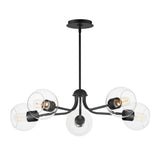 Knox Globe Chandelier Black by Maxim Lighting