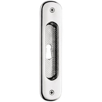 Knurled Round End Pocket Door Pull in Polished Chrome by Colombo Design