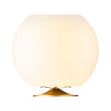 Sphere Battery Wine Cooler Lamp - Brass, lit