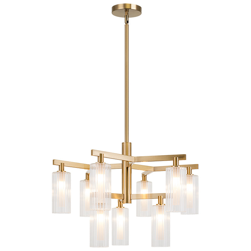 Kristof 2 Tier Chandelier Aged Gold Brass By Matteo