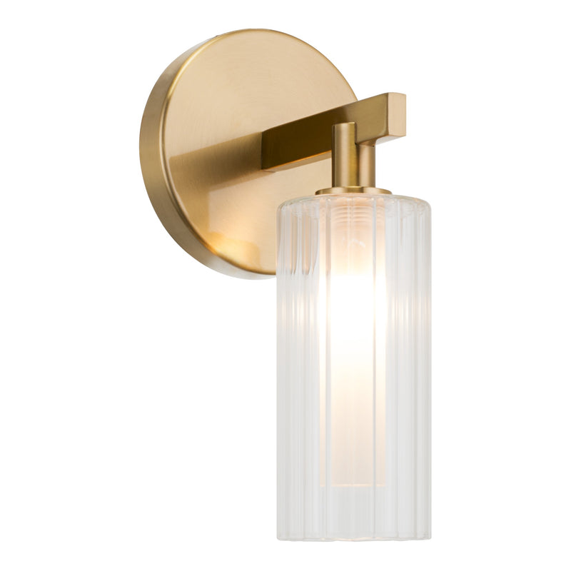 Kristof Wall Sconce 5 Inch Aged Gold Brass