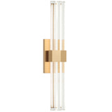 Krustallos Vanity Light Large Aged Gold Brass By Matteo
