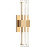 Krustallos Vanity Light Medium Aged Gold Brass By Matteo