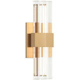 Krustallos Vanity Light Small Aged Gold Brass By Matteo