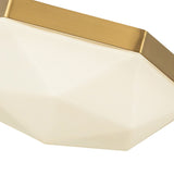 Krysta Flushmount Brushed Gold Opal Matte Glass By Alora Detailed View