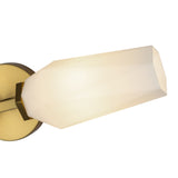 Krysta Wall Sconce Brushed Gold Opal Matte Glass 2 Light By Alora Detailed View