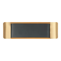 Kumilo Wall Sconce 18 Inch Matte Black + Aged Gold Brass