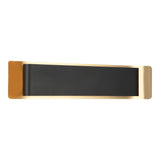 Kumilo Wall Sconce 24 Inch Matte Black + Aged Gold Brass