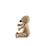 Kay Bojesen Liliput Bear, Oak/Maple, H: 3.7" By Kay Bojesen