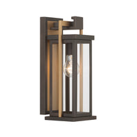 Lendel 6'' Twilight Bronze + Textured Gold Outdoor Sconce by Crystorama