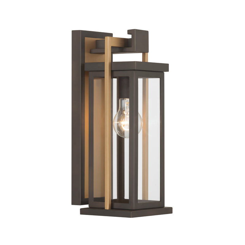 Lendel 6'' Twilight Bronze + Textured Gold Outdoor Sconce by Crystorama