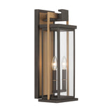 Lendel 8'' Twilight Bronze + Textured Gold Outdoor Sconce by Crystorama